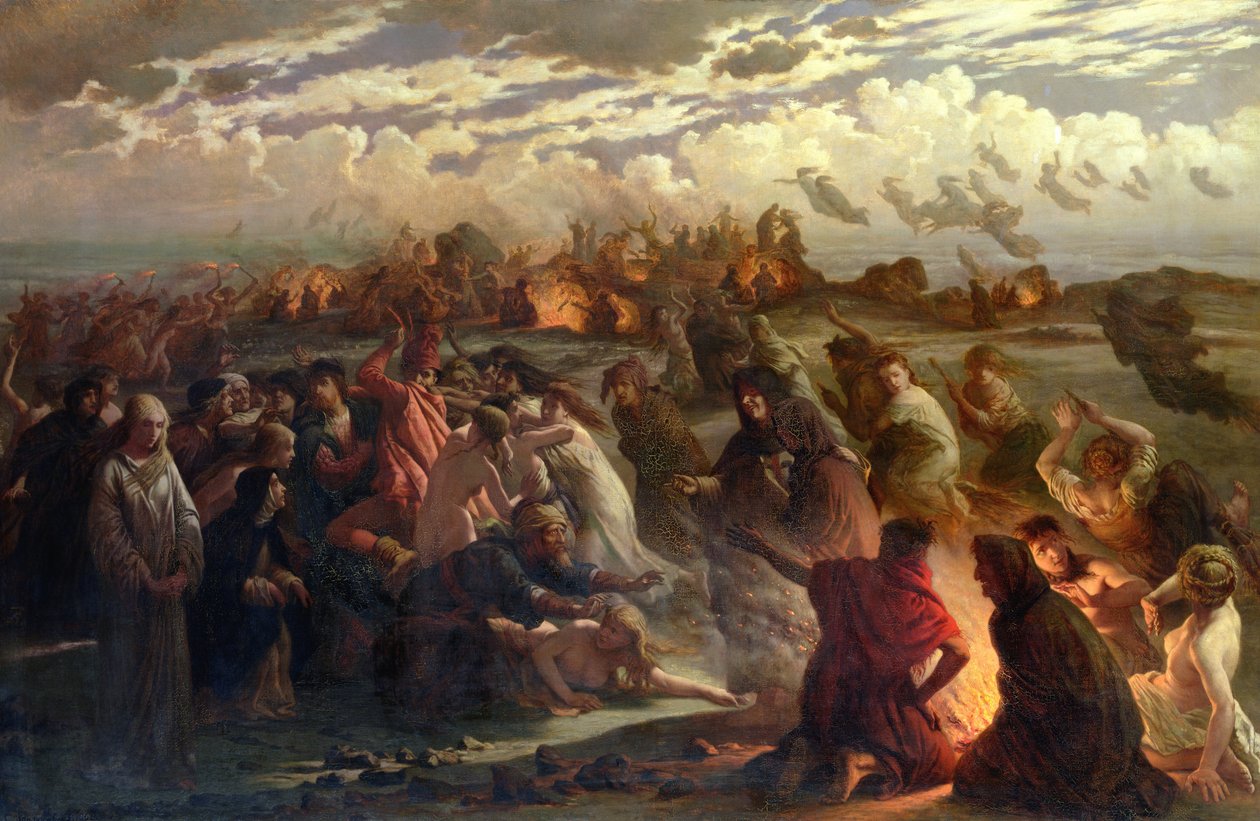 ليلة والبورجيس ، 1862 بواسطة جوستاف أدولف سبانجينبيرج