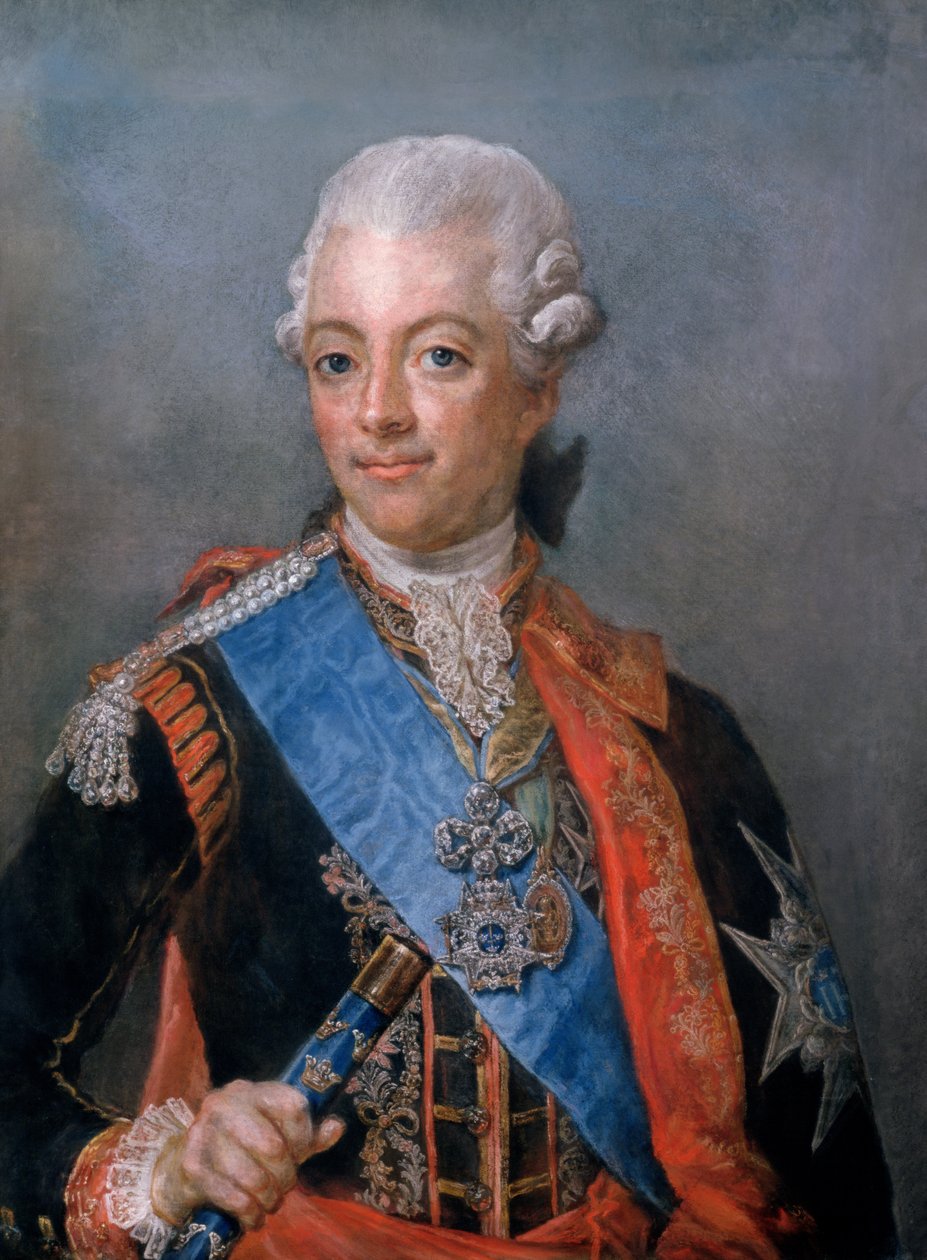 الملك جوستاف الثالث (1746-1792) من السويد (باستيل) بواسطة غوستاف لوندبرغ