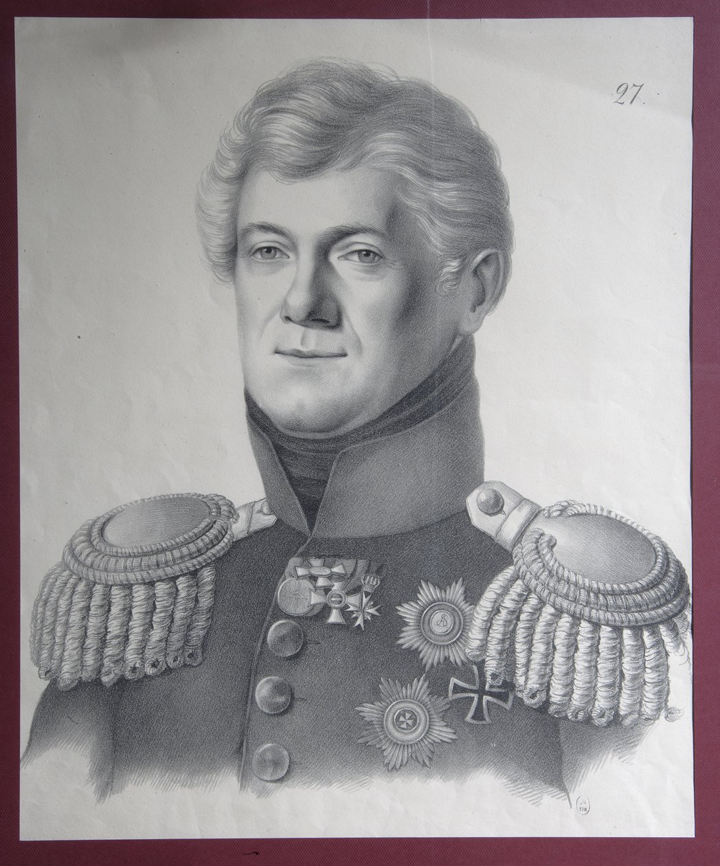 صورة للأمير دميتري فلاديميروفيتش غوليتسين 1771-1844 ، 1820s بواسطة غوستاف أدولف هيبيوس