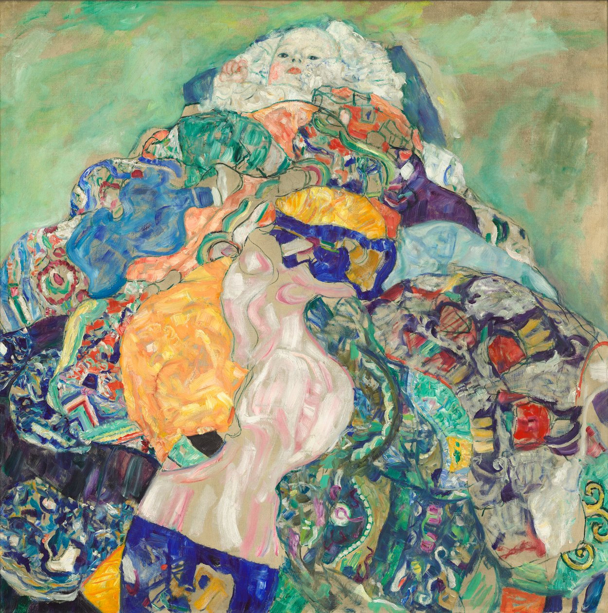 طفل (مهد) ، 1917-18 بواسطة غوستاف كليمت