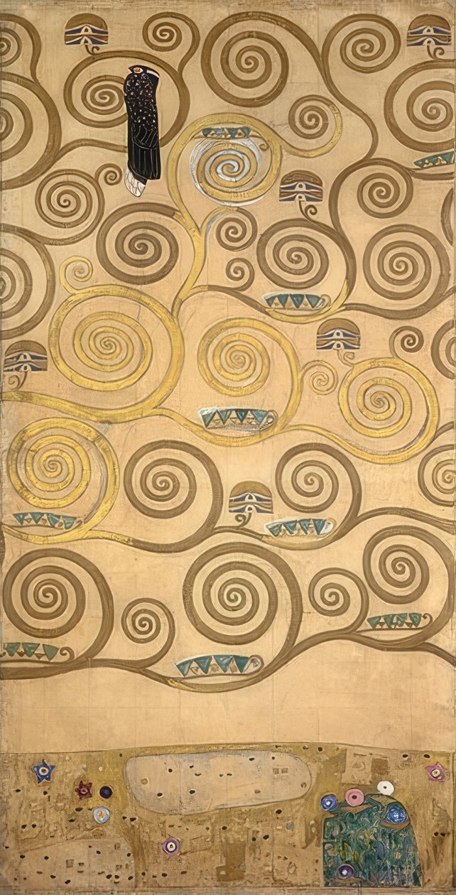 تصميم إفريز Stoclet. التفاصيل. 1905-09 بواسطة غوستاف كليمت
