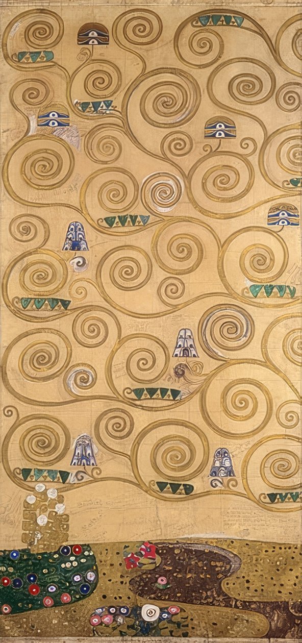 تصميم إفريز Stoclet. التفاصيل. 1905-09 بواسطة غوستاف كليمت