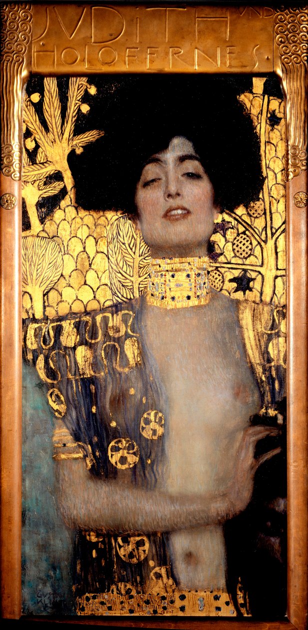 Judith and the Head of Holofernes (Jodith I o Judith und Holofernes) Painting by Gustav Klimt (1862-1918) 1901 Sun. 84x42 cm Oesterreichische Gallery im Belvedere, Vienna, Austria بواسطة غوستاف كليمت