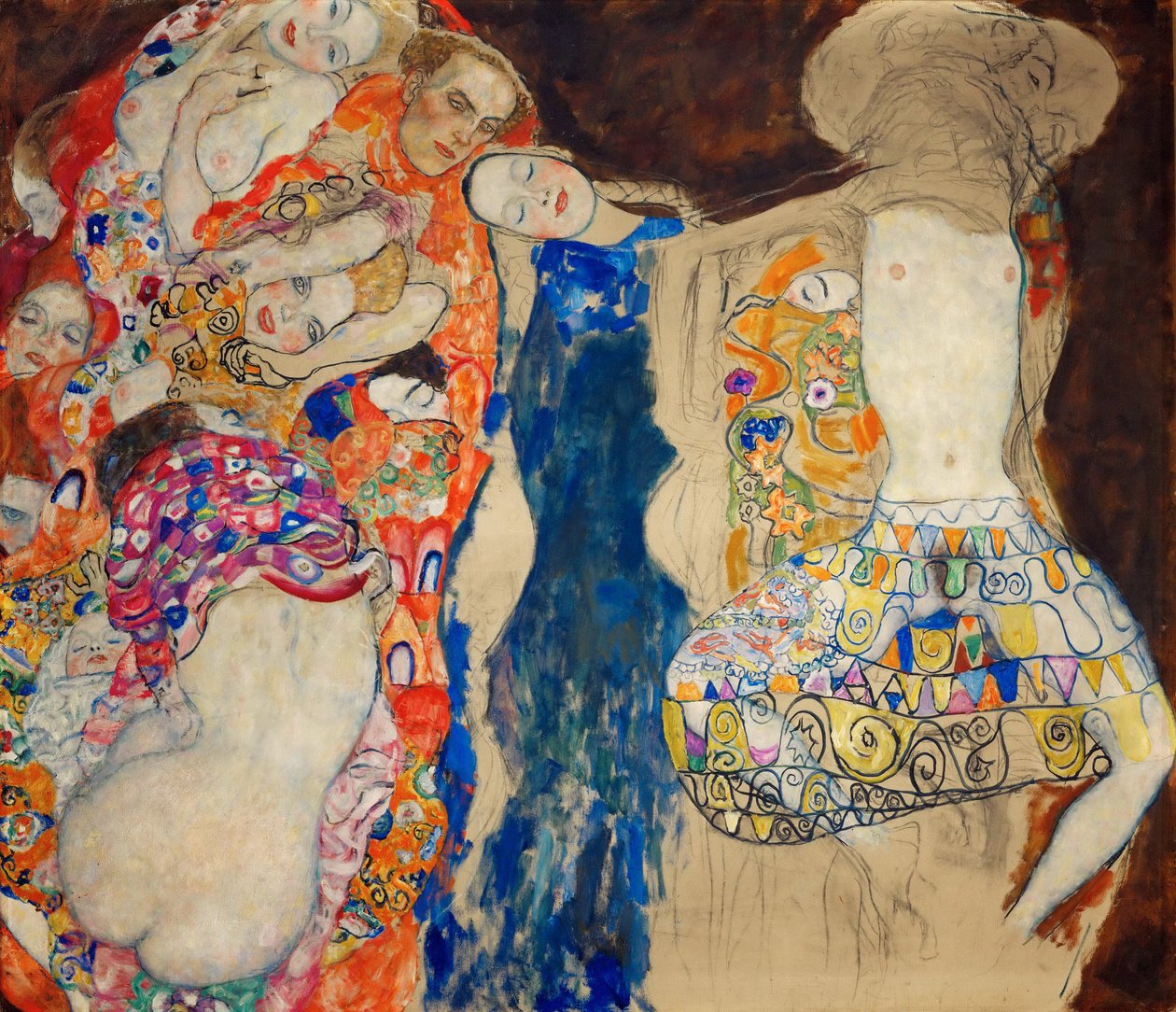La Mariee - The Bride - Klimt ، Gustav (1862-1918) - 1918 - زيت على قماش - 165x191 - Oesterreichische Galerie Belvedere ، فيينا بواسطة غوستاف كليمت