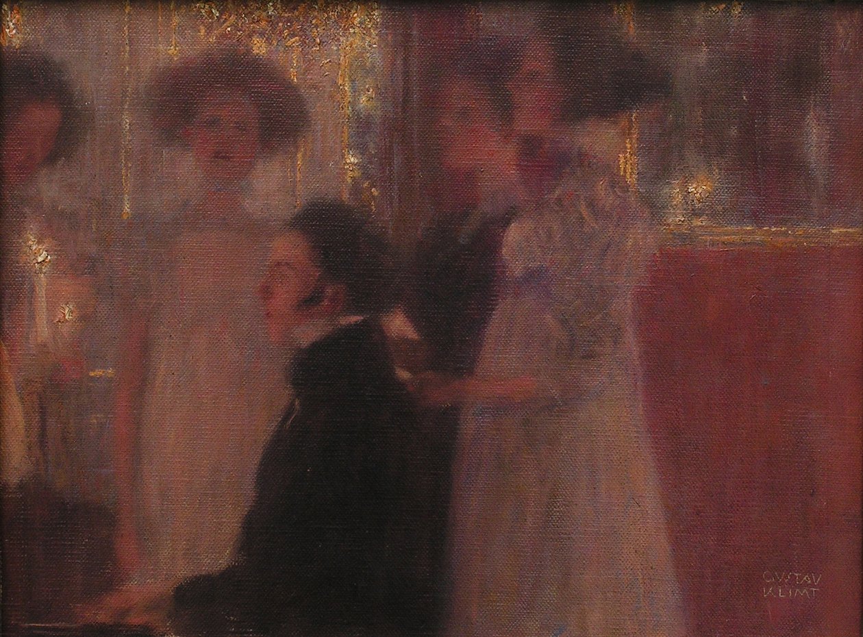 شوبرت في رسم البيانو ، 1896. بواسطة غوستاف كليمت