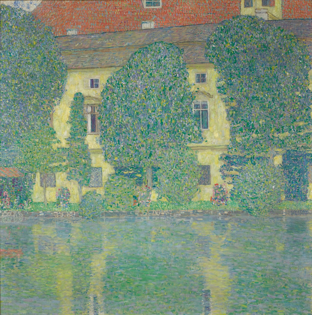 The Schlosskammer on the Attersee III بواسطة غوستاف كليمت