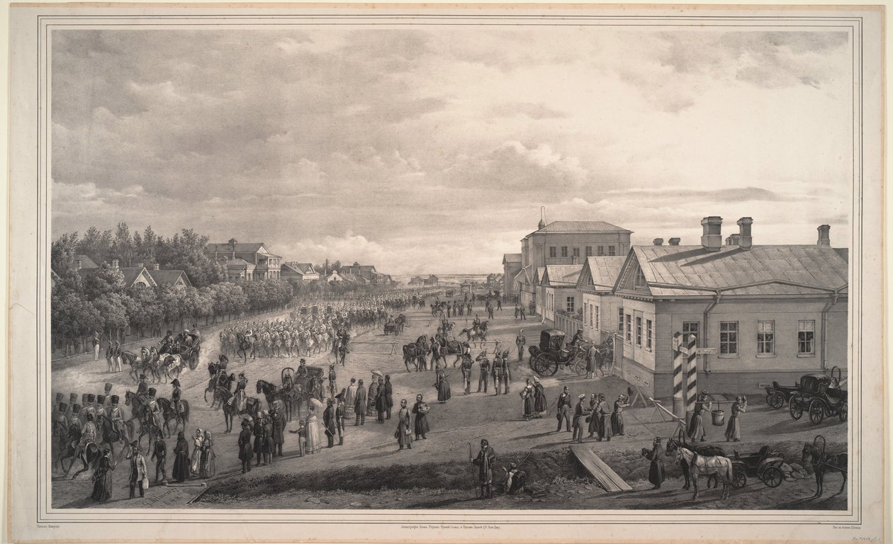 موكب Chevalier Gardes عبر Krasnoye Selo ، 1848 بواسطة جوستاف شوارز