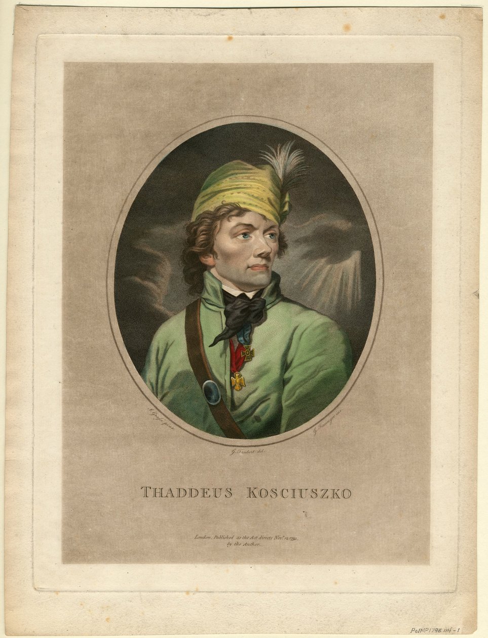 صورة لتاديوس كوسيوسزكو 1746-1817 ، 1795 بواسطة جوستاف تاوبرت