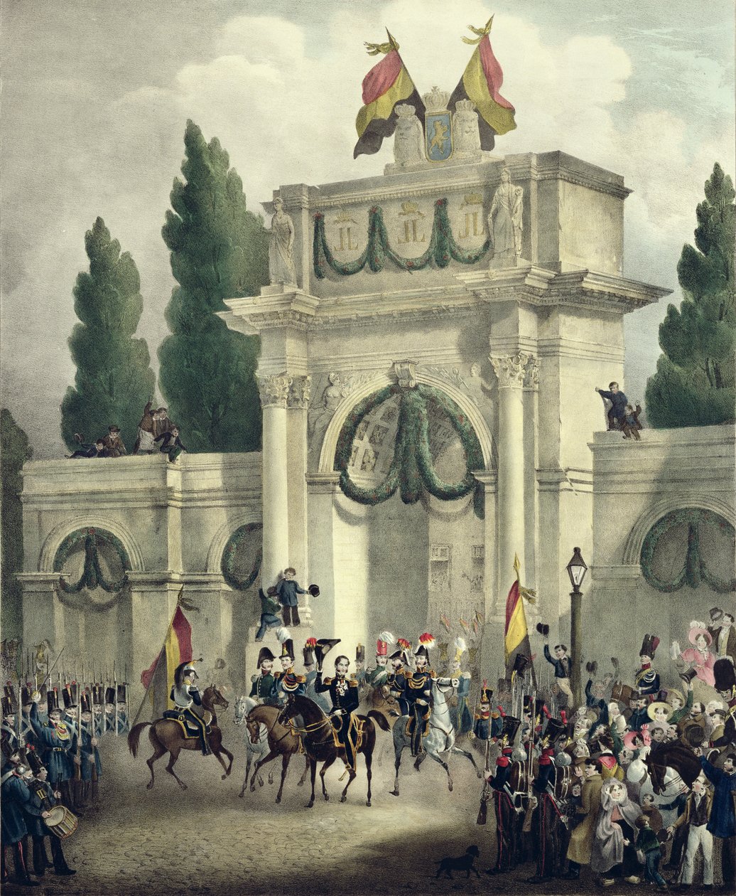دخول الأمير ليوبولد من ساكس كوبورغ غوتا (1790-1865) إلى بروكسل ، 21 يوليو 1831 بواسطة غوستاف أدولف سيمونو