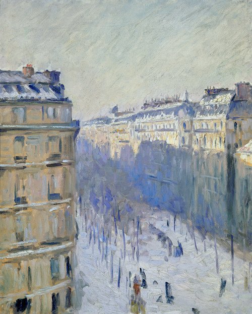Boulevard Haussmann ، تأثير الثلج (Flers) بواسطة غوستاف كايليبوت