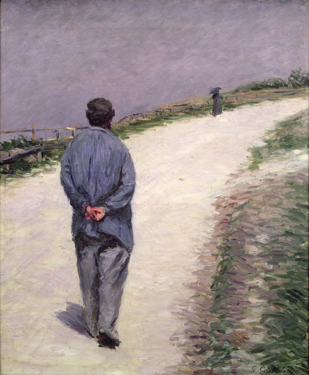 Pere Magloire على الطريق إلى Saint-Clair ، Etretat ، 1884 بواسطة غوستاف كايليبوت