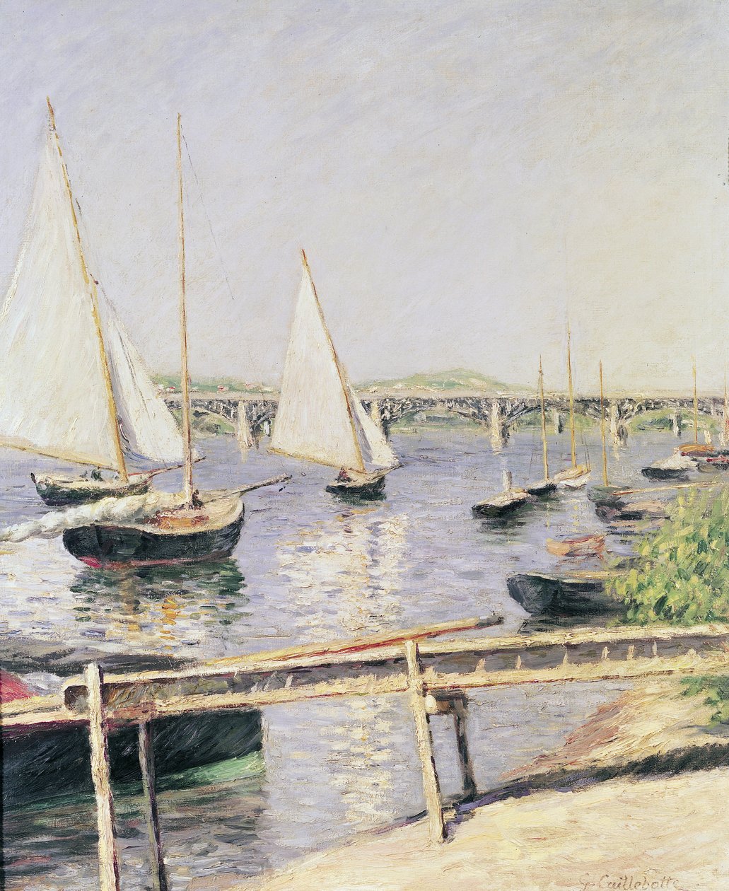 القوارب الشراعية في Argenteuil ، c.1888 بواسطة غوستاف كايليبوت