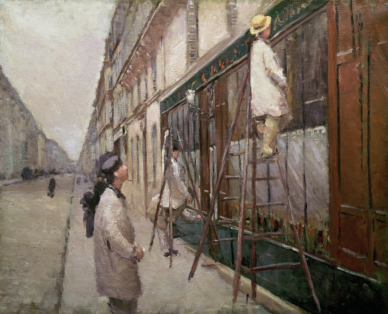 دراسة للرسامين ، 1877 بواسطة غوستاف كايليبوت