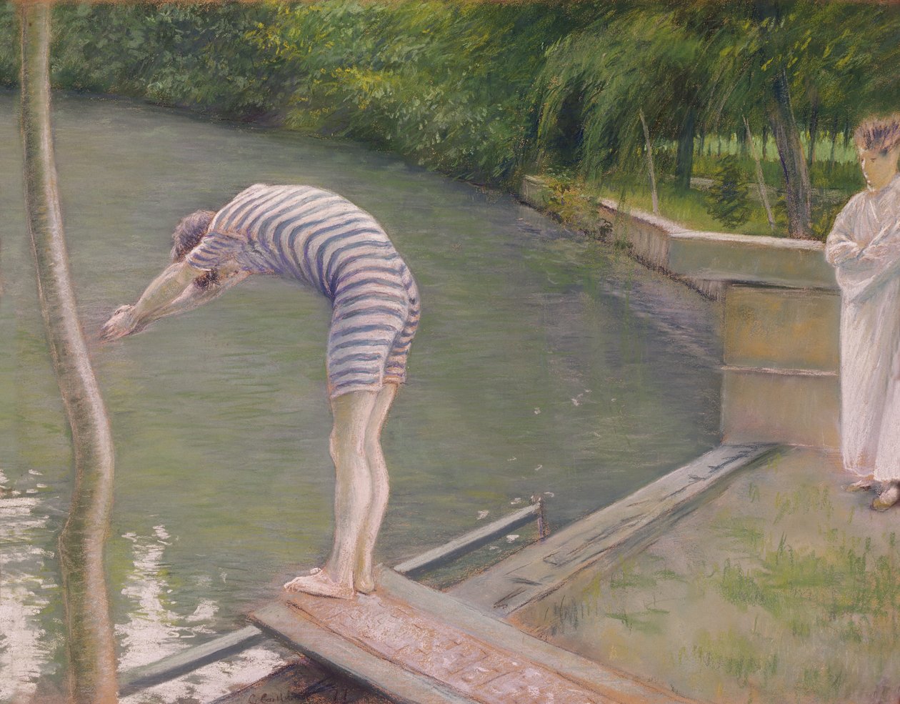 The Bather ، أو الغواص ، 1877 بواسطة غوستاف كايليبوت