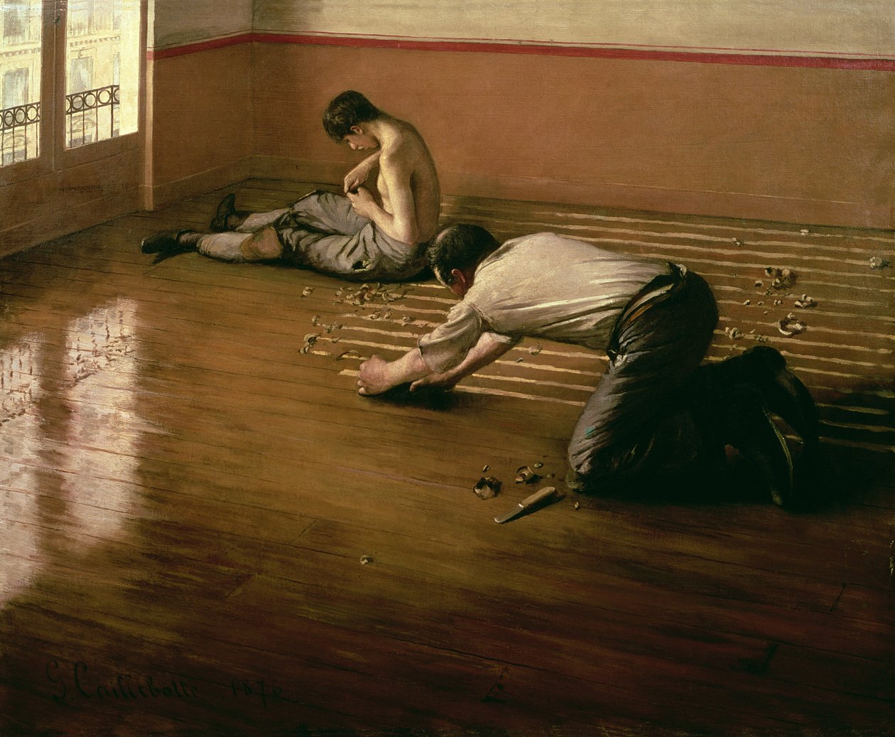 The Planquet Planers ، 1876 (نسخة صغيرة) بواسطة غوستاف كايليبوت