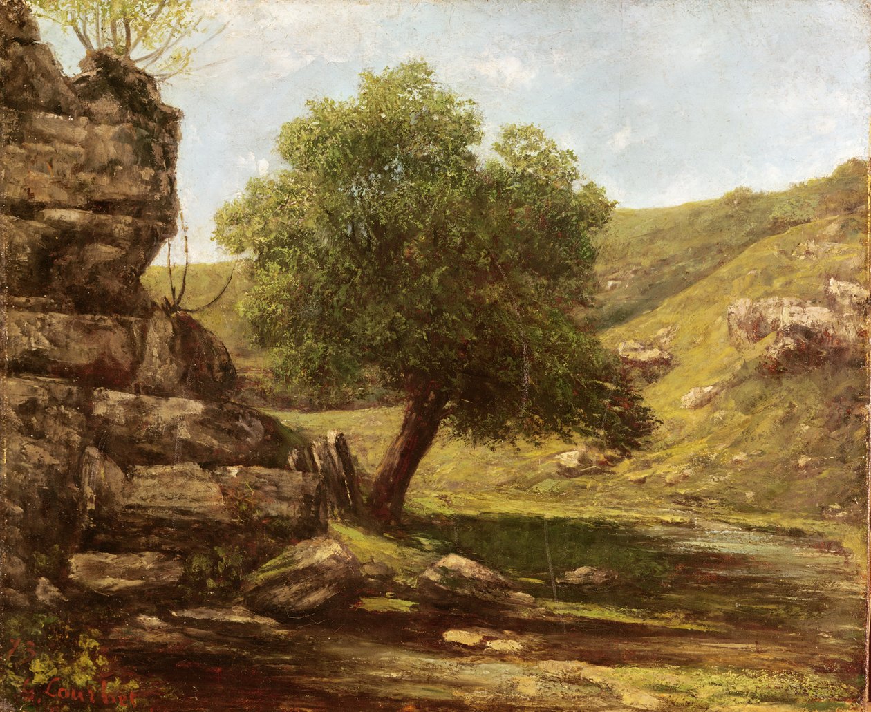 مناظر طبيعية ، 1873 بواسطة غوستاف كوربيت