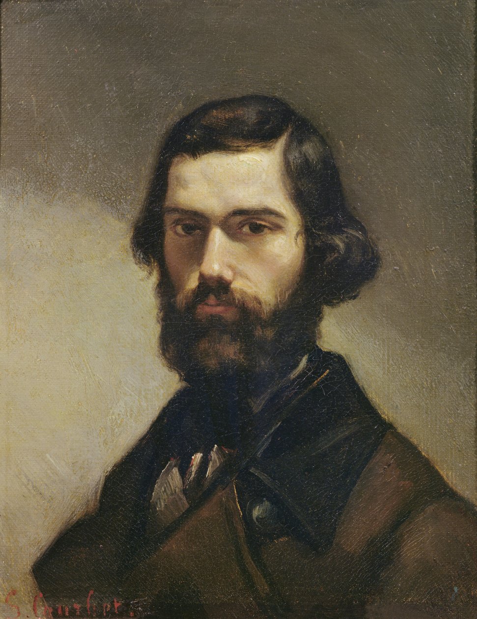 صورة لجول فاليس (1832-1885) c.1861 بواسطة غوستاف كوربيت