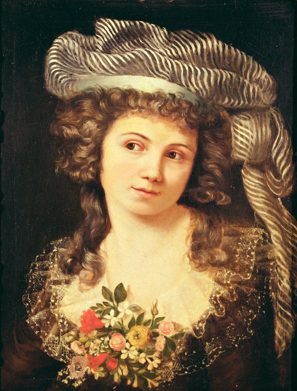 صورة لامرأة شابة بأسلوب Labille-Guiard بواسطة غوستاف كوربيت