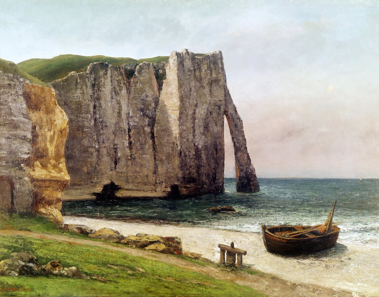 The Cliffs at Etretat ، 1869 بواسطة غوستاف كوربيت