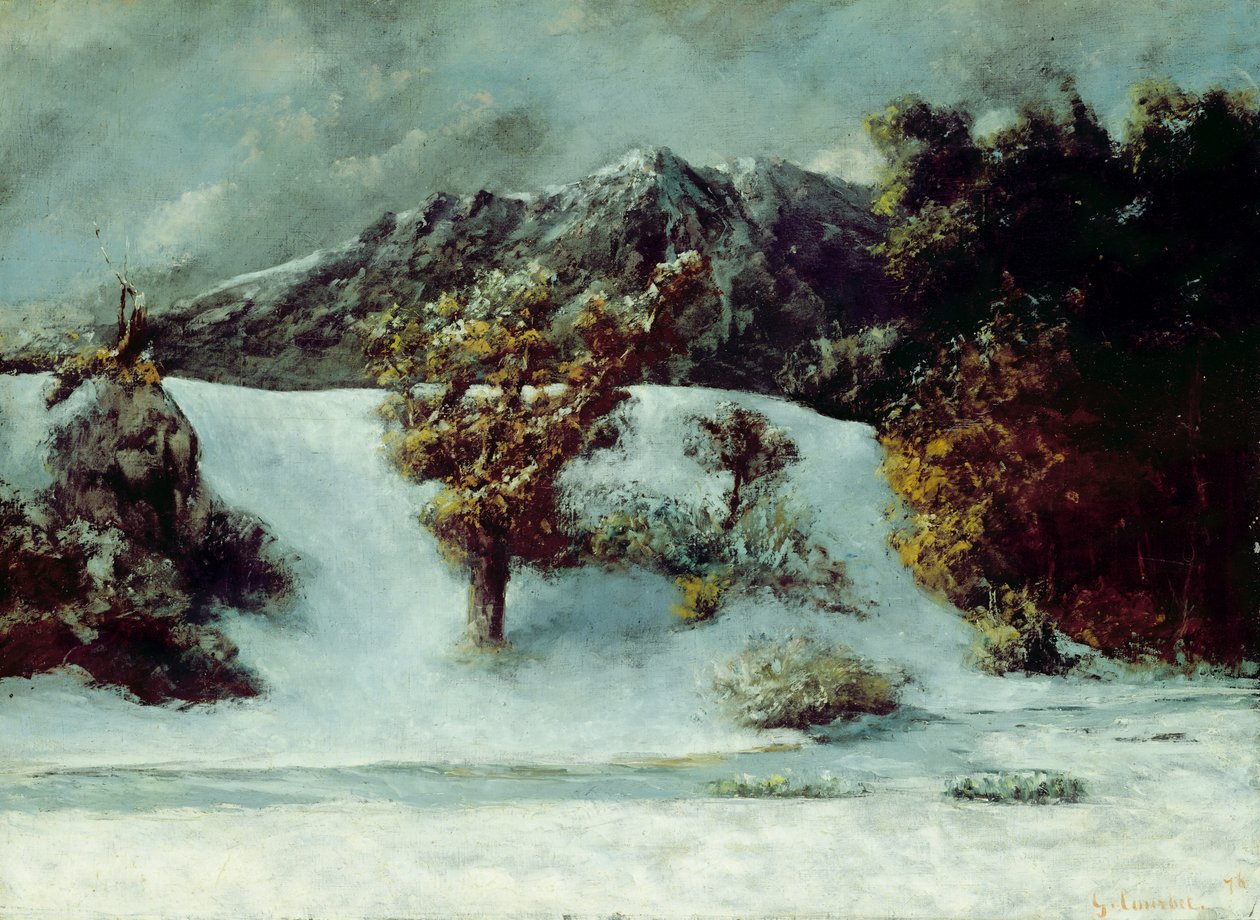 المناظر الطبيعية الشتوية مع Dents Du Midi ، 1876 بواسطة غوستاف كوربيت