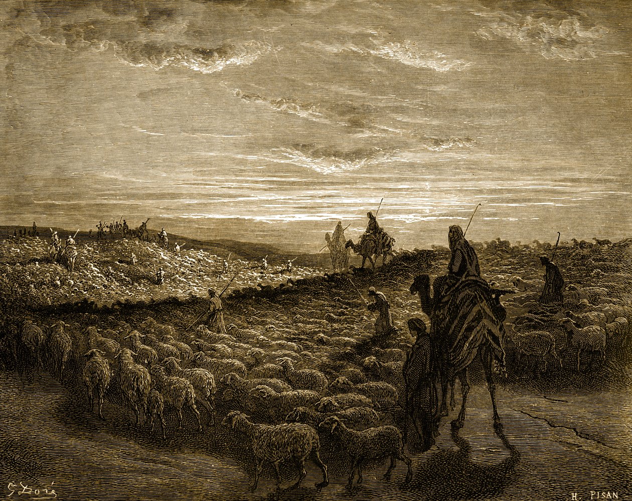 أبرام في رحلته إلى كنعان - الكتاب المقدس بواسطة غوستاف دور