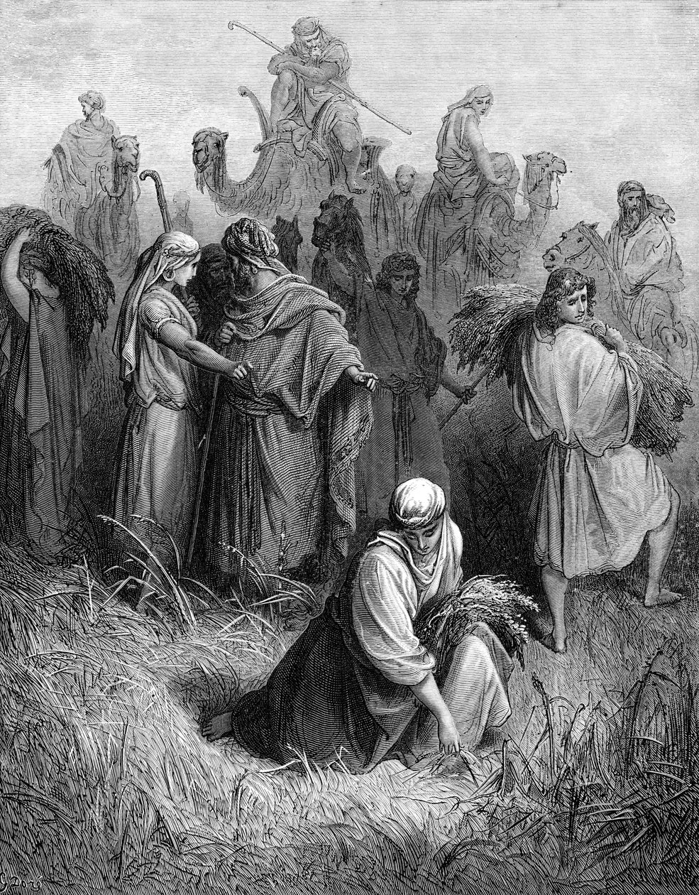 بوعز وروث - الكتاب المقدس بواسطة غوستاف دور
