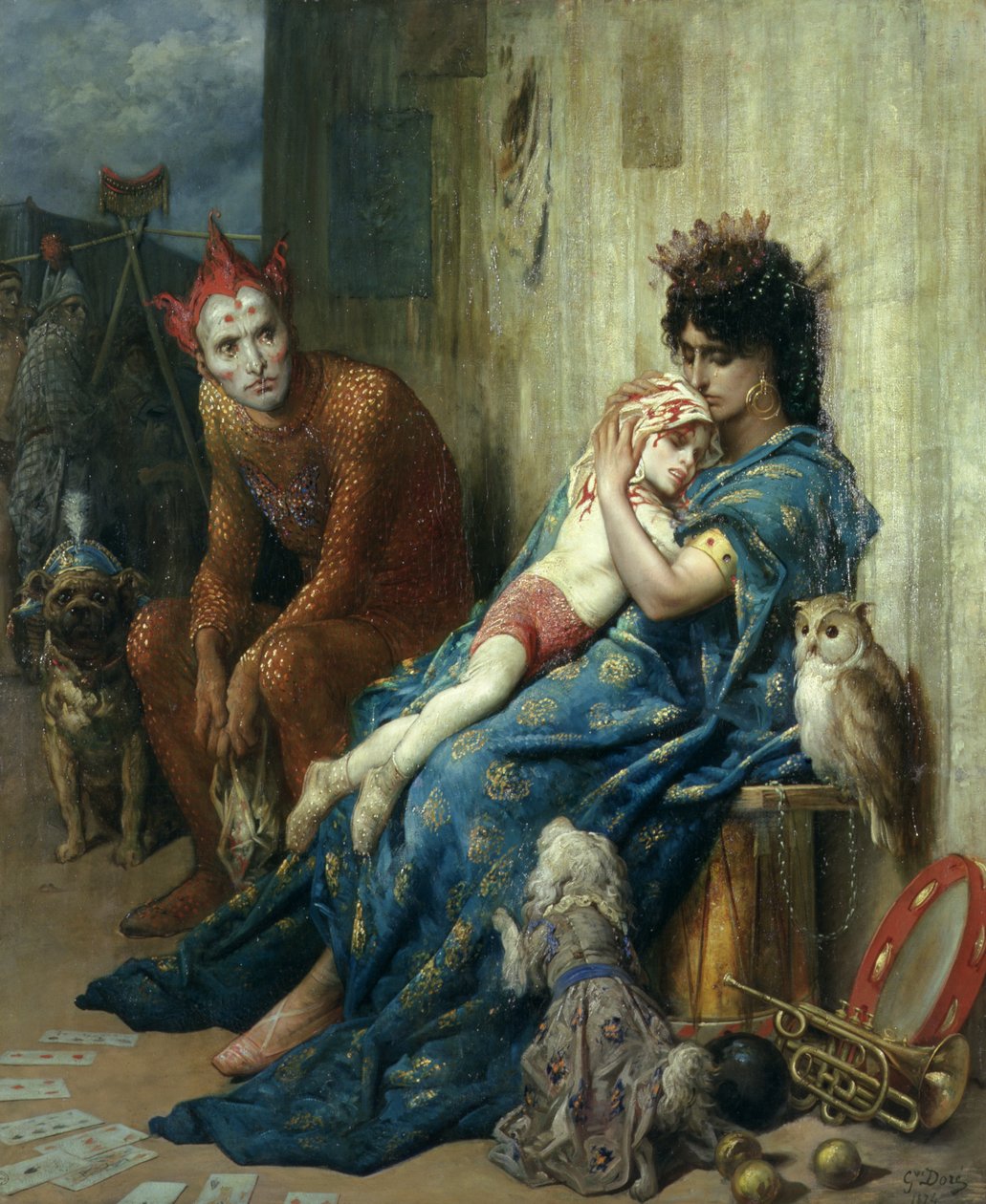 The Saltimbanques ، 1874 بواسطة غوستاف دور