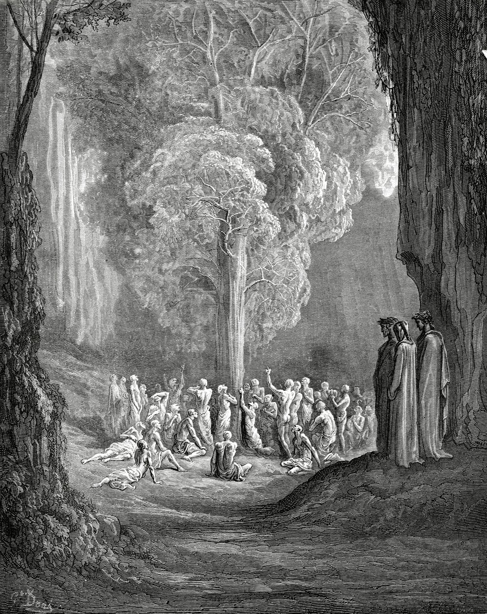 يظهر فيرجيل الشجرة لدانتي ، 1880 بواسطة غوستاف دور