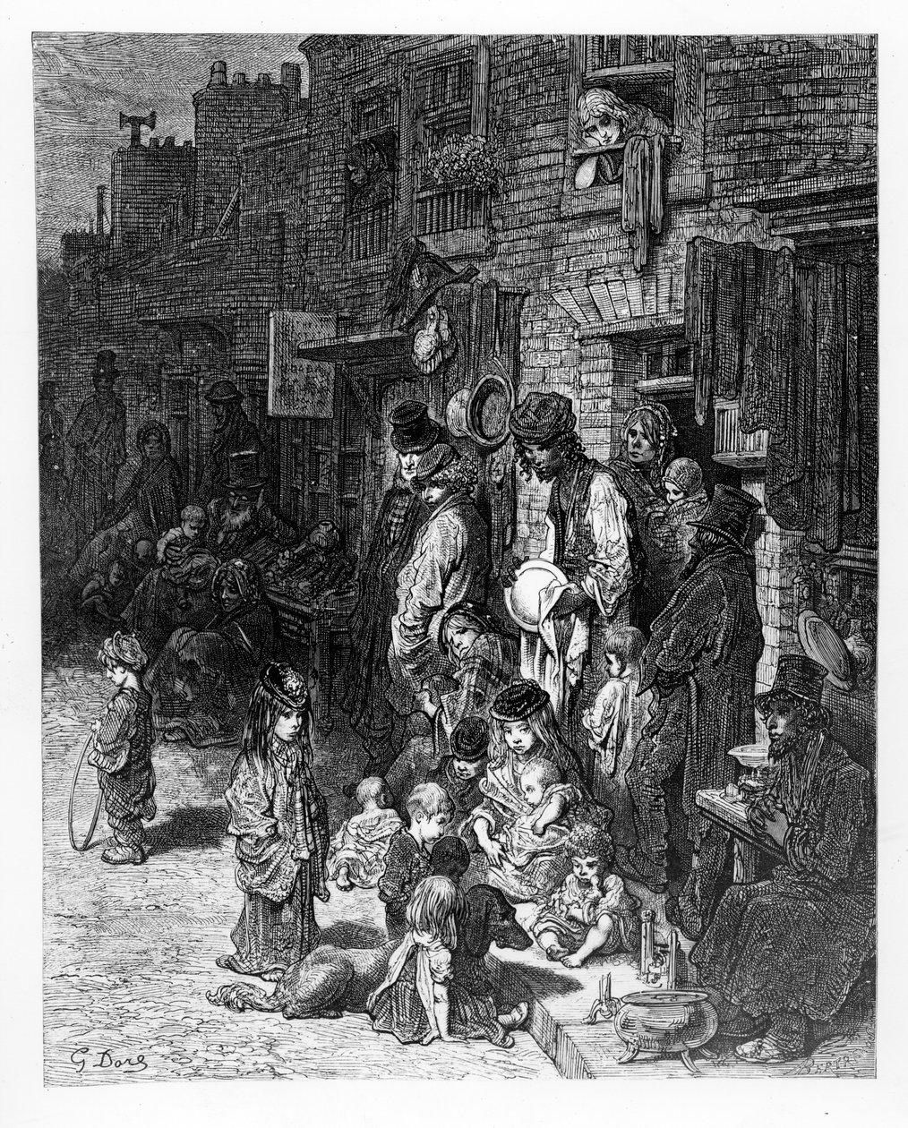 شارع وينتورث ، وايت تشابل ، من "لندن ، رحلة حج" بقلم ويليام بلانشارد جيرولد ، 1872 بواسطة غوستاف دور