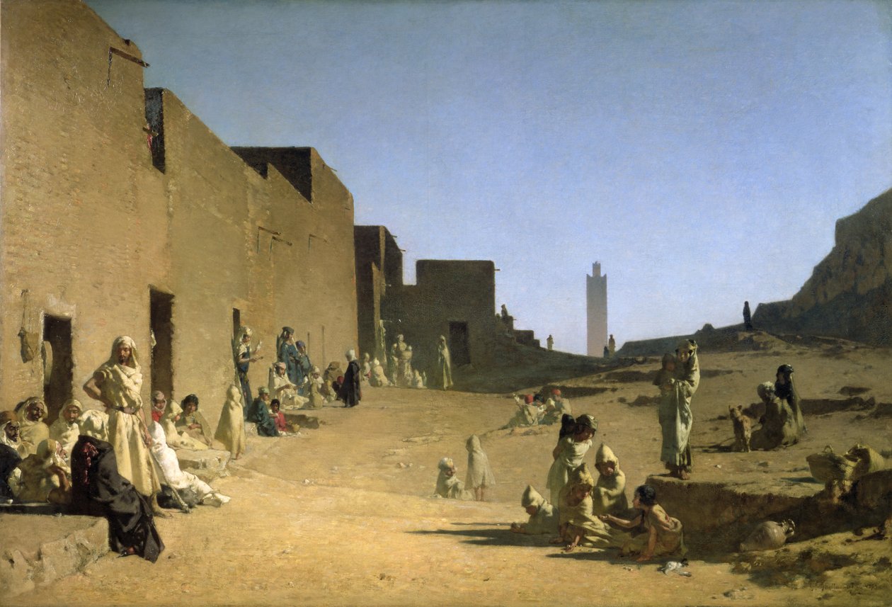 الأغواط في الصحراء الجزائرية 1879 بواسطة غوستاف غيوميت
