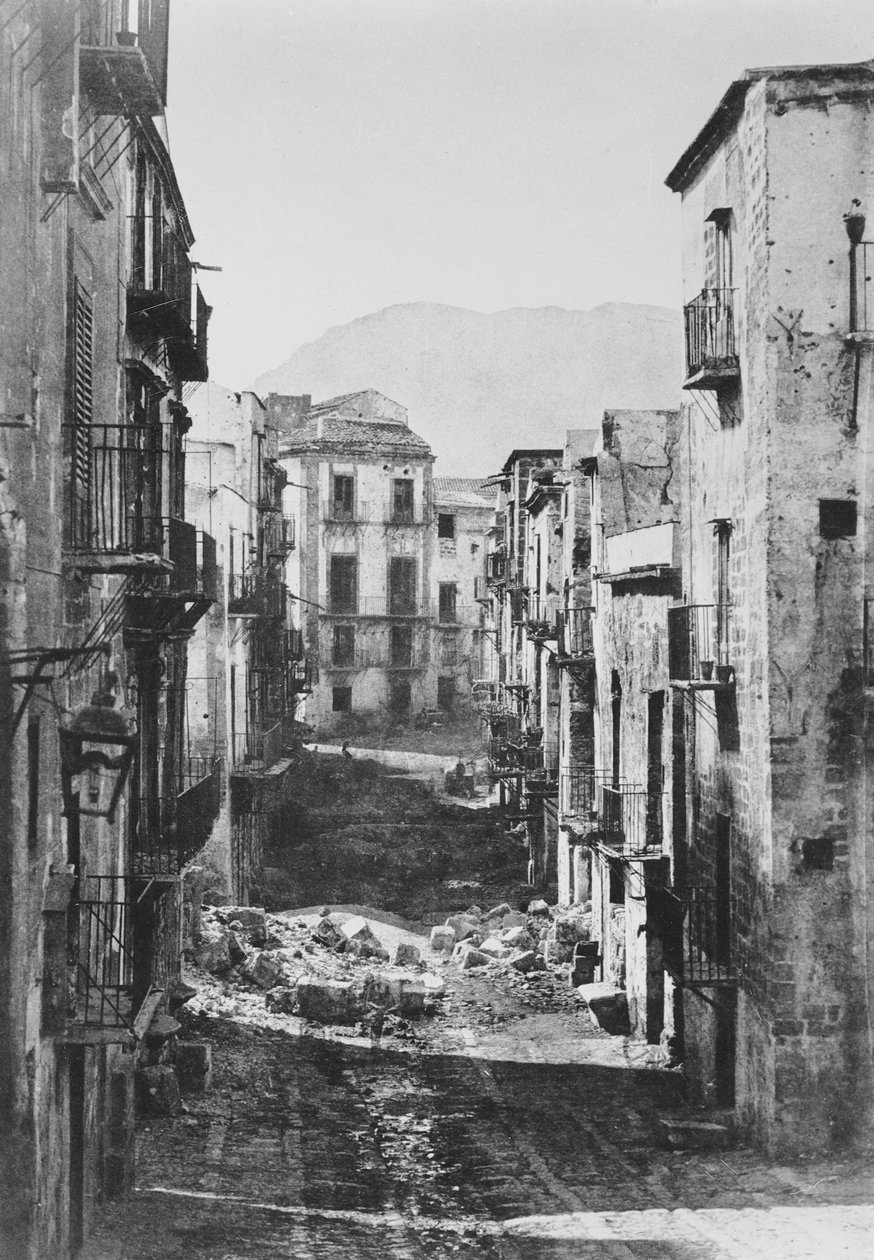 تدمير حي كاستريس ، باليرمو ، 1860 بواسطة غوستاف ليجراي