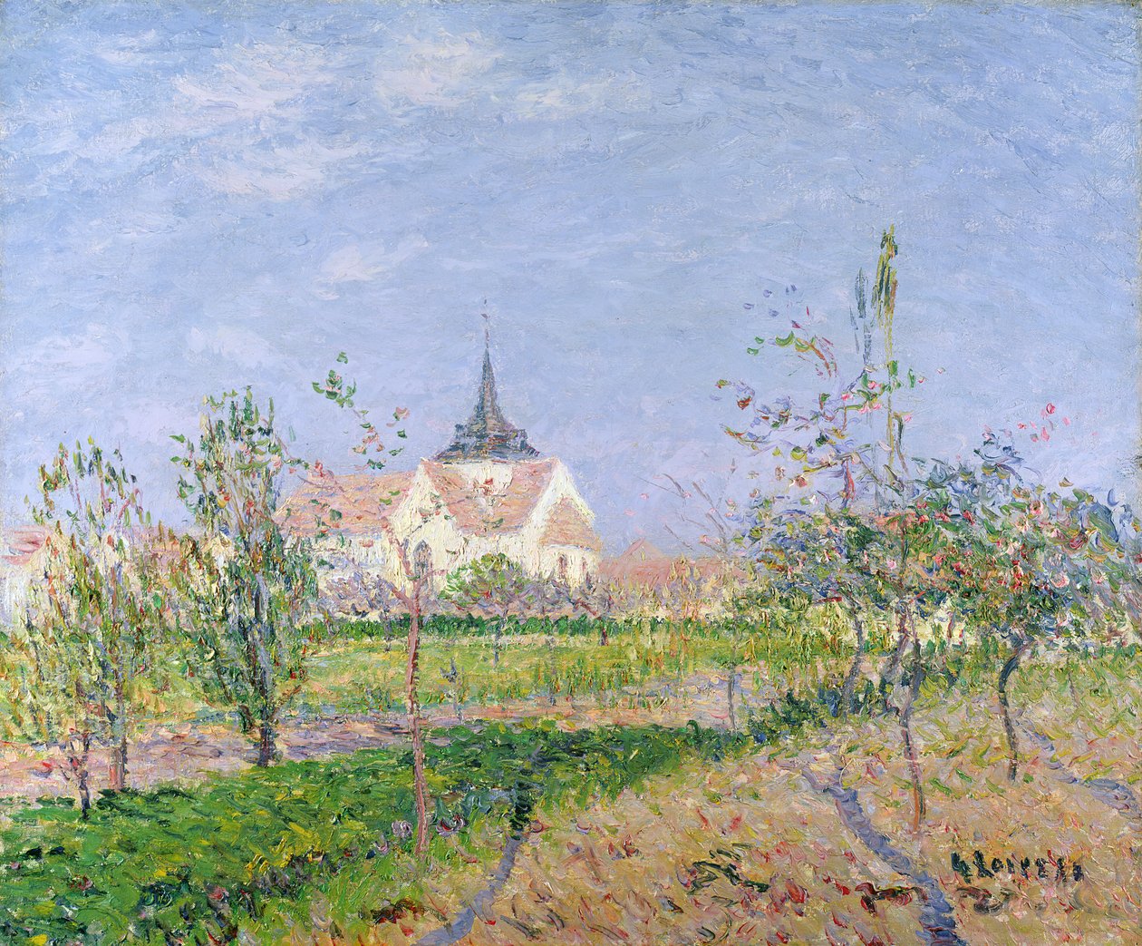 الكنيسة في Vaudreuil ، c.1905 بواسطة جوستاف لويسو