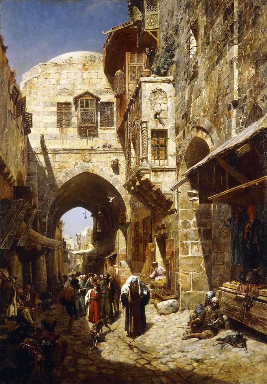 دافيدشتراسه ، القدس ، 1887 بواسطة غوستاف باورفايند