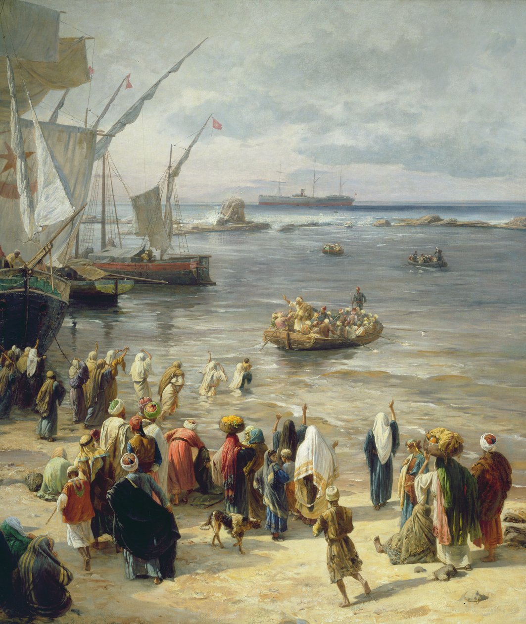 يافا ، تجنيد جنود أتراك في فلسطين ، 1888 (التفاصيل الصحيحة 226323) بواسطة غوستاف باورفايند