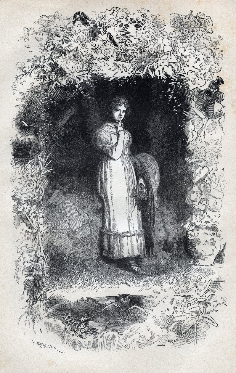 صورة فانتين في الحب بواسطة Tholomyes - رسم توضيحي لغوستاف بريون (1824-1877) لـ "البؤساء - الجزء الأول: فانتين" بقلم فيكتور هوغو (1802-1885) 1862 بواسطة غوستاف بريون