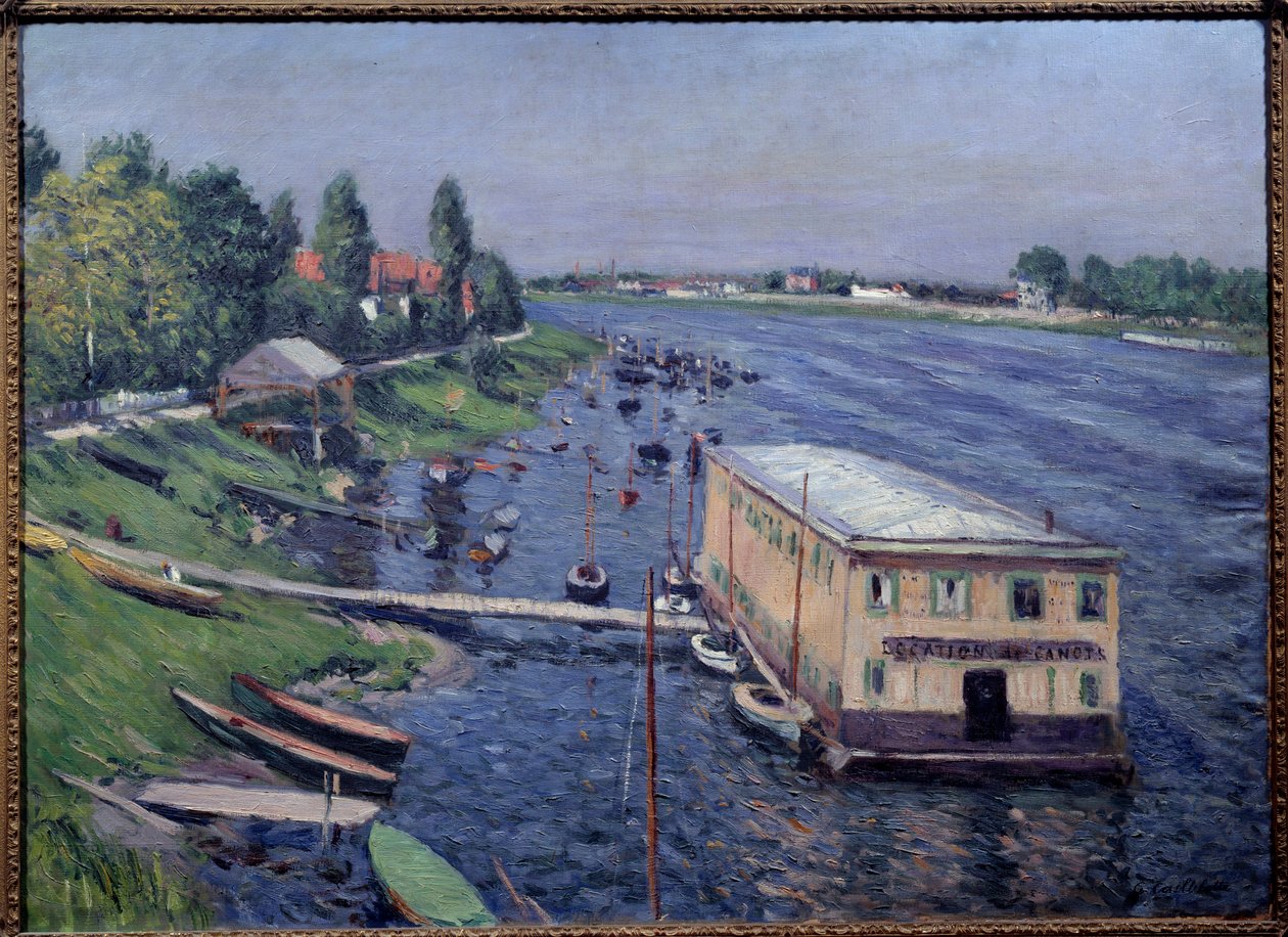 مرآب قارب في Argenteuil. لوحة غوستاف كايليبوت (1848-1894) بواسطة غوستاف كايليبوت