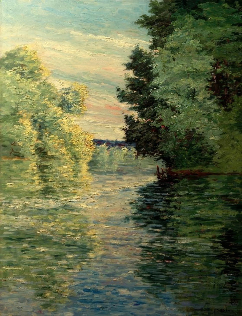 الذراع الصغيرة من نهر السين بالقرب من Argenteuil بواسطة غوستاف كايليبوت