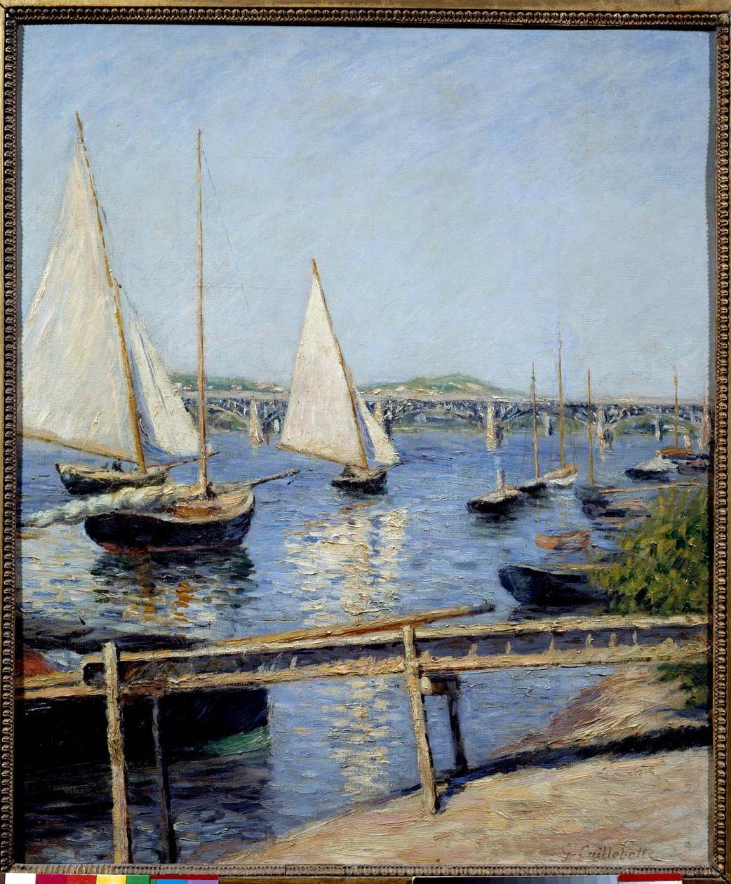 Sailboats in Argenteuil Painting by Gustave Caillebotte (1848-1894) 1888 Sun. 0,65x0,55 m Paris, musee d