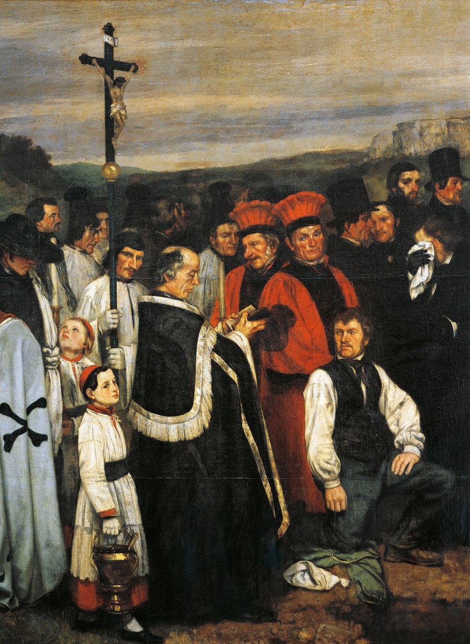A Burial at Ornans بواسطة غوستاف كوربيت