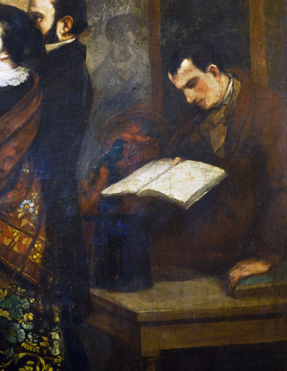 Charles Baudelaire, detail from The painter