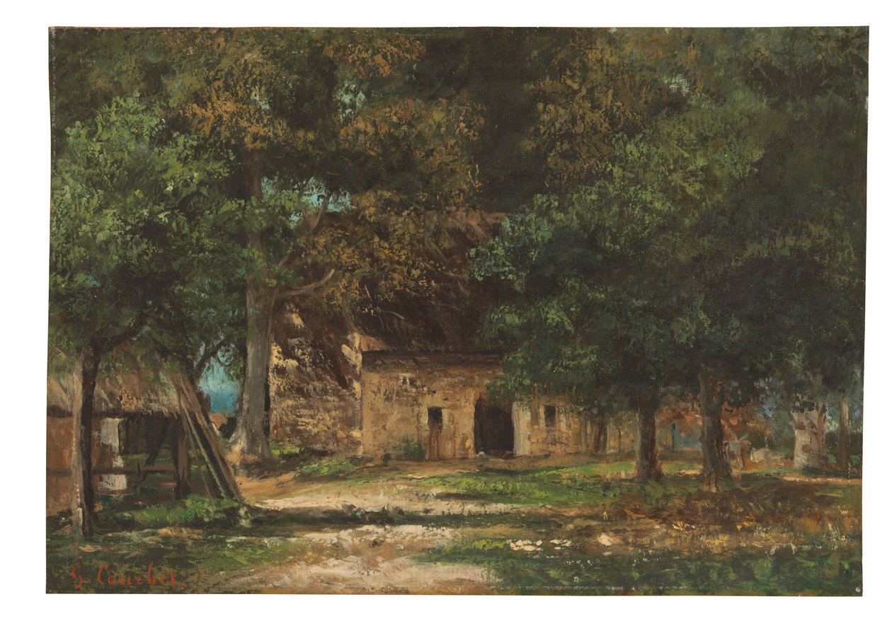 حديقة الأم Toutain في Honfleur ، c.1859-61 بواسطة غوستاف كوربيت