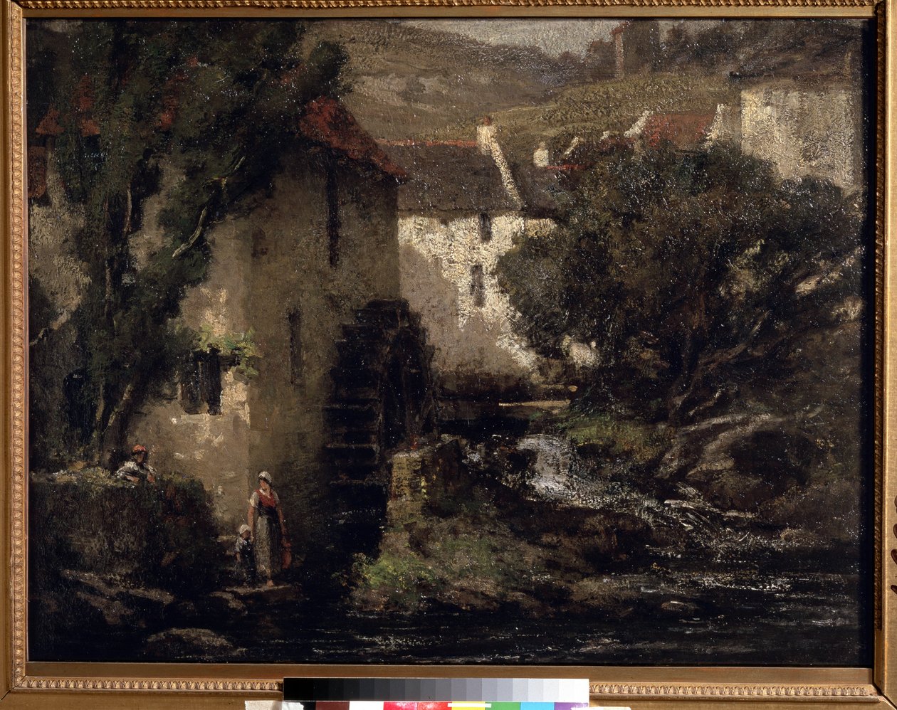"طاحونة المياه" (طاحونة المياه) لوحة رسمها غوستاف كوربيه (1819-1877) متحف بوشكين في القرن التاسع عشر بواسطة غوستاف كوربيت