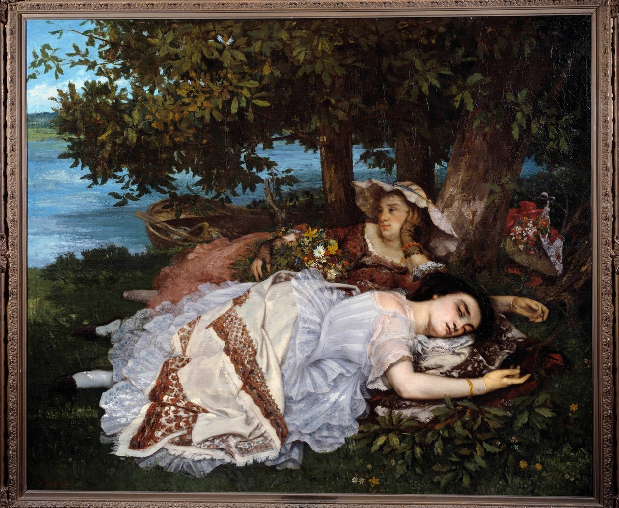 لوحة Les damoiselles des Banks de Seine التي رسمها غوستاف كوربيه (1819-1877) بواسطة غوستاف كوربيت