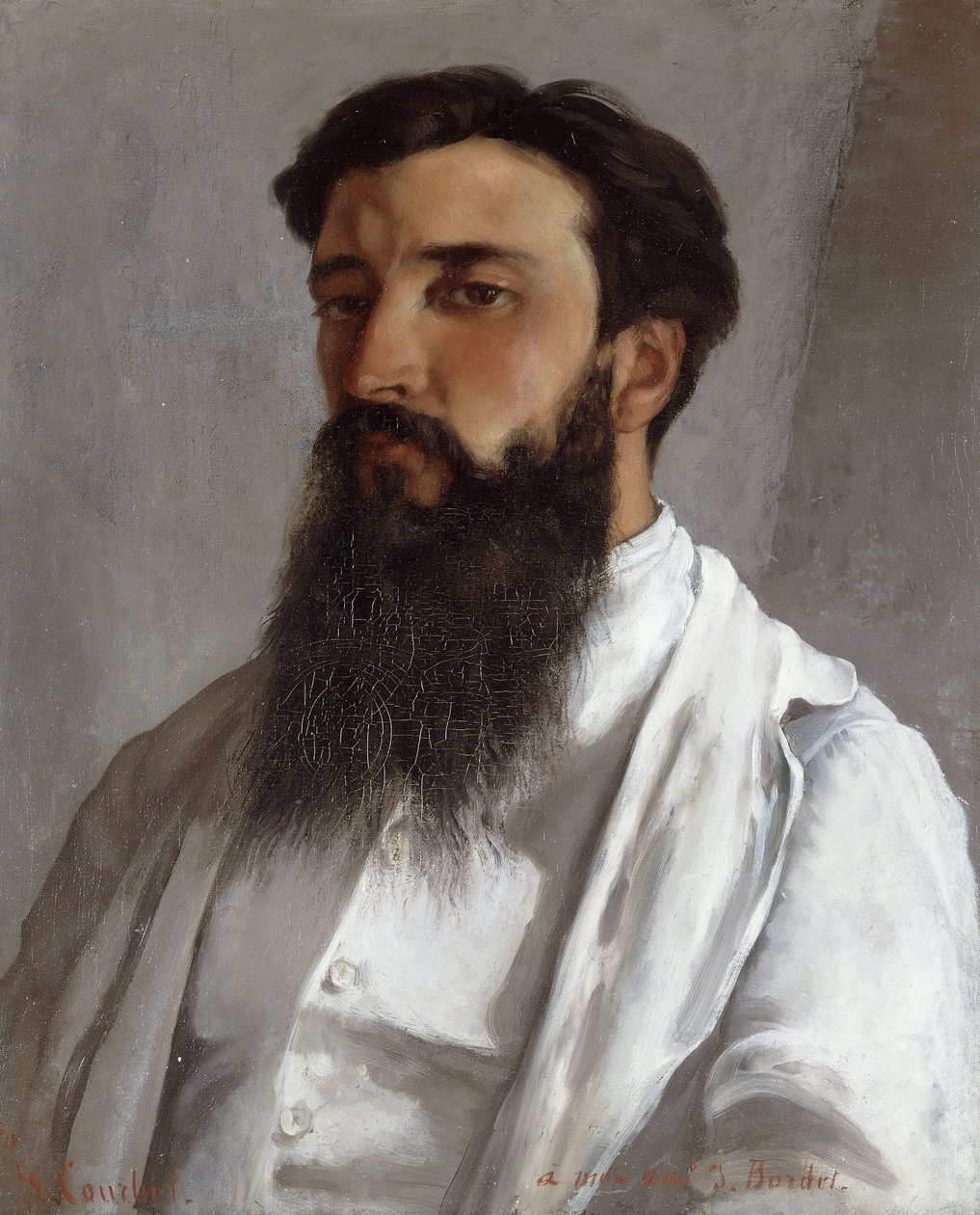صورة لجول بورديت ، 1870 بواسطة غوستاف كوربيت