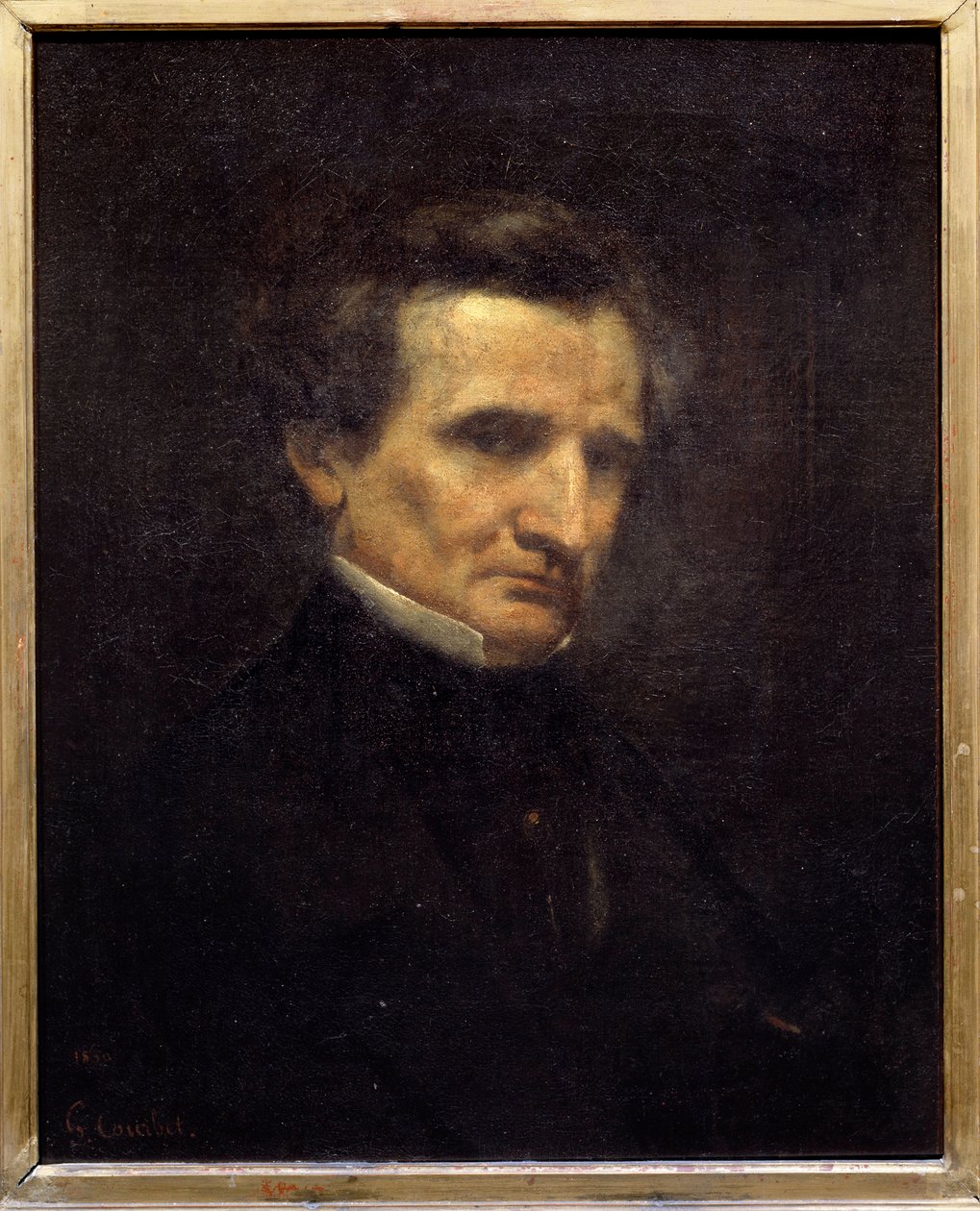 صورة لهيكتور بيرليوز (1803-1869) ، ملحن فرنسي. لوحة لغوستاف كوربيه (1819-1877) بواسطة غوستاف كوربيت
