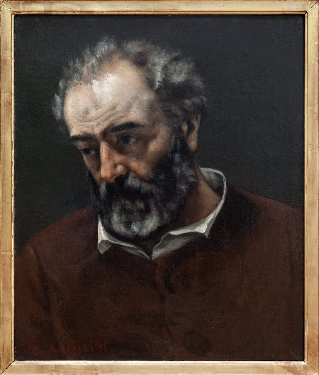 صورة لبول تشينافارد (1807-1895) ، رسام فرنسي ، رسم لجوستاف كوربيه (1819-1877). تصوير ، كيم يونغتاي ، ليون ، متحف الفنون الجميلة في ليون. بواسطة غوستاف كوربيت