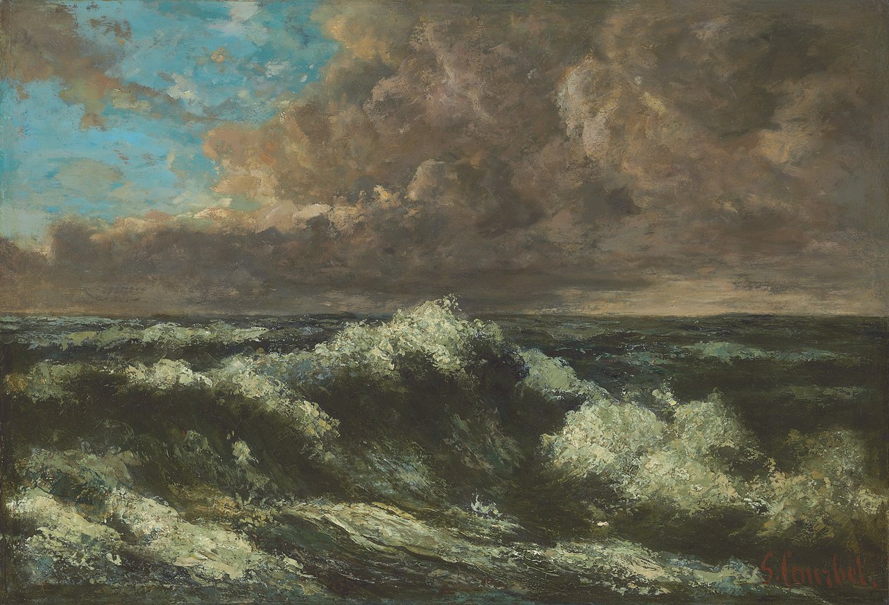 المناظر البحرية منظر البحر ، c.1870 بواسطة غوستاف كوربيت