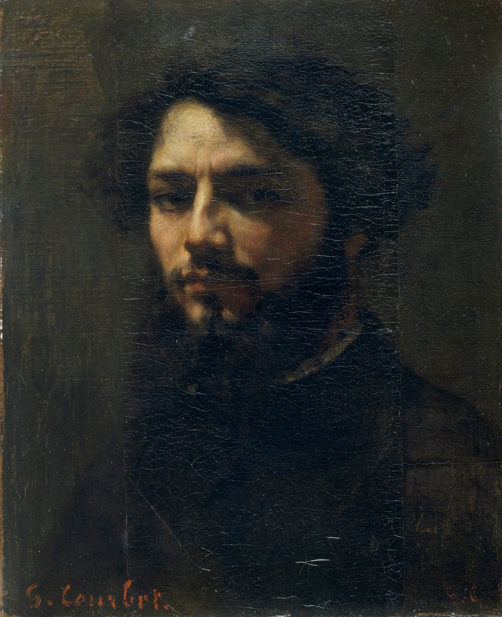 بورتريه ذاتي ، ج. 1850. بواسطة غوستاف كوربيت