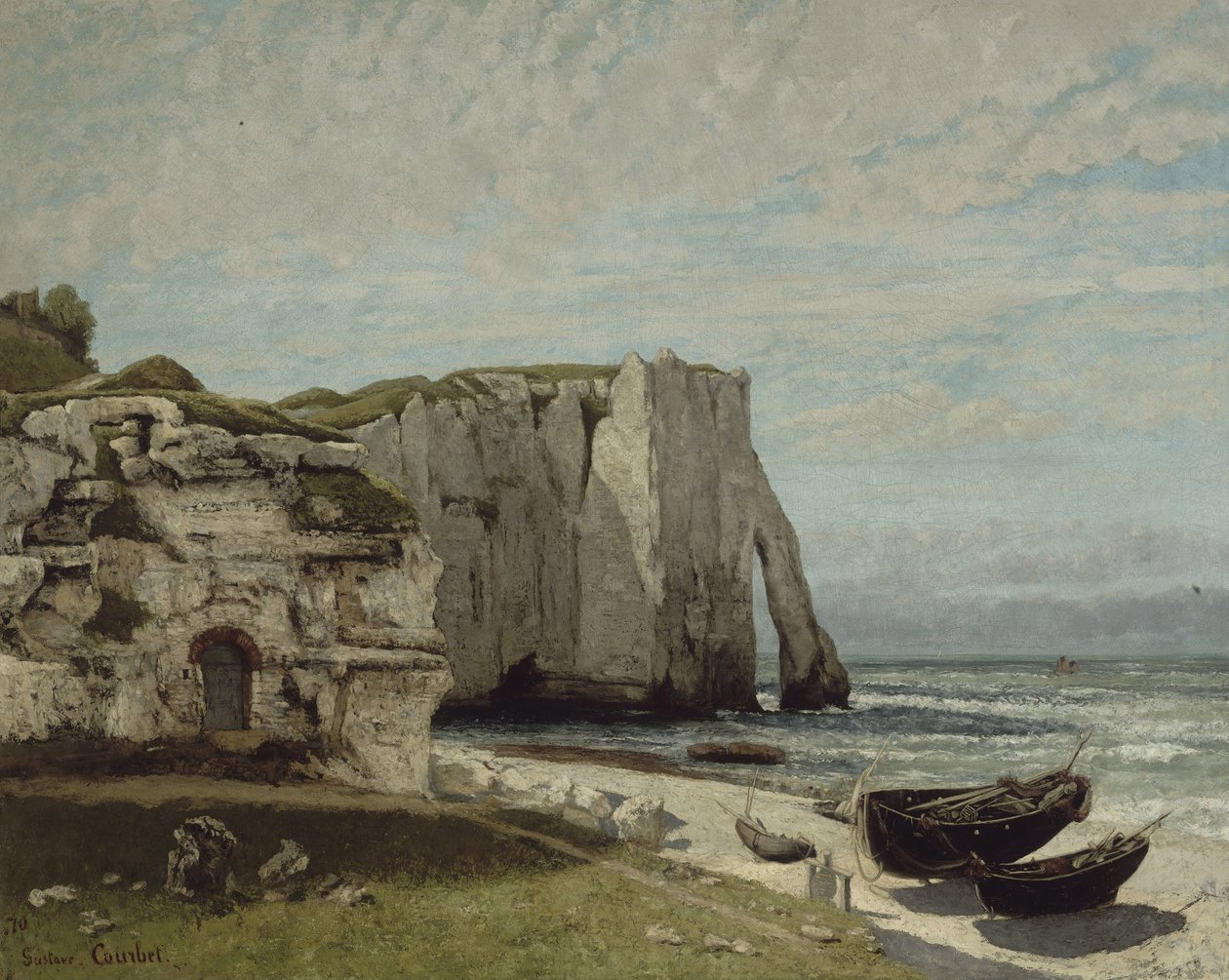 منحدرات Etretat بعد العاصفة ، 1870 بواسطة غوستاف كوربيت