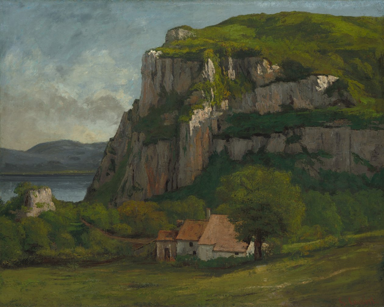 صخرة هوتبيير ، c.1869 بواسطة غوستاف كوربيت